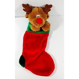 ASHTEN RACKS Rudolph The Red Nose Reindeer Stocking Plush 15"